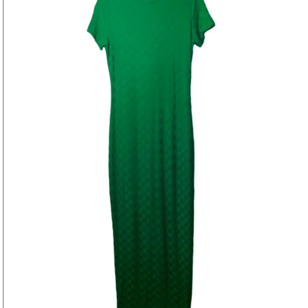 AMANDA UPRICHARD LONG GREEN DRESS ! - Picture 4 of 6